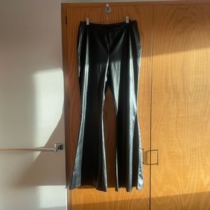 Rue 21 faux leather flare pants